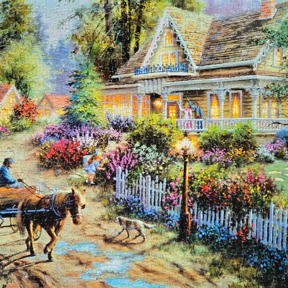 A Country Greeting, 1000 piece puzzle, The Canadian Group, Sure-Lox - Picture 1 of 4